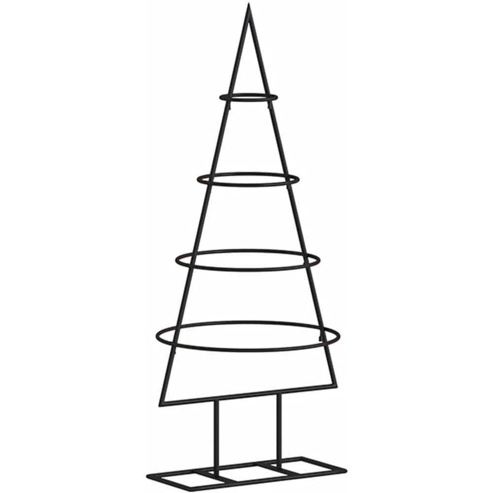 Albero Di Natale Decorativo In Metallo Nero 60 Cm - Foto 2