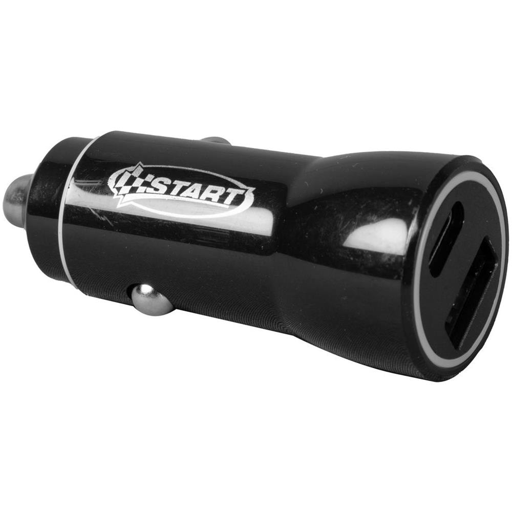 Caricatore Presa Accendisigari Auto Nero, Usb E Usb-c, Output Dc 5 V - 2.1 Max, Controllo Intelligente - Foto 1