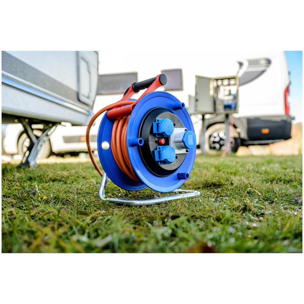 1182690100 prolunghe e multiple 25 m 3 presa (e) AC Esterno Blu, Arancione - Foto 7