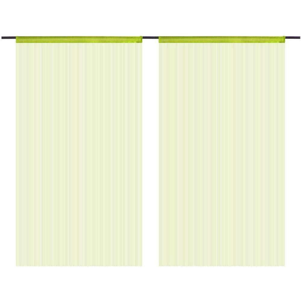 2 Pz Tende A Fili 140x250 Cm Verdi - Foto 2