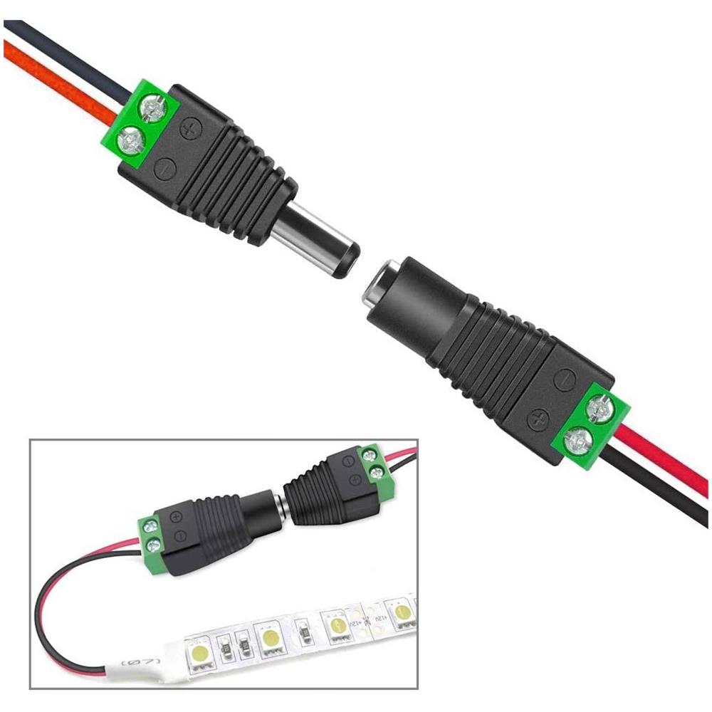 Adattatore Alimentazione Dc 5.5x2.1mm Maschio Terminal Block 2 Pin - Foto 2