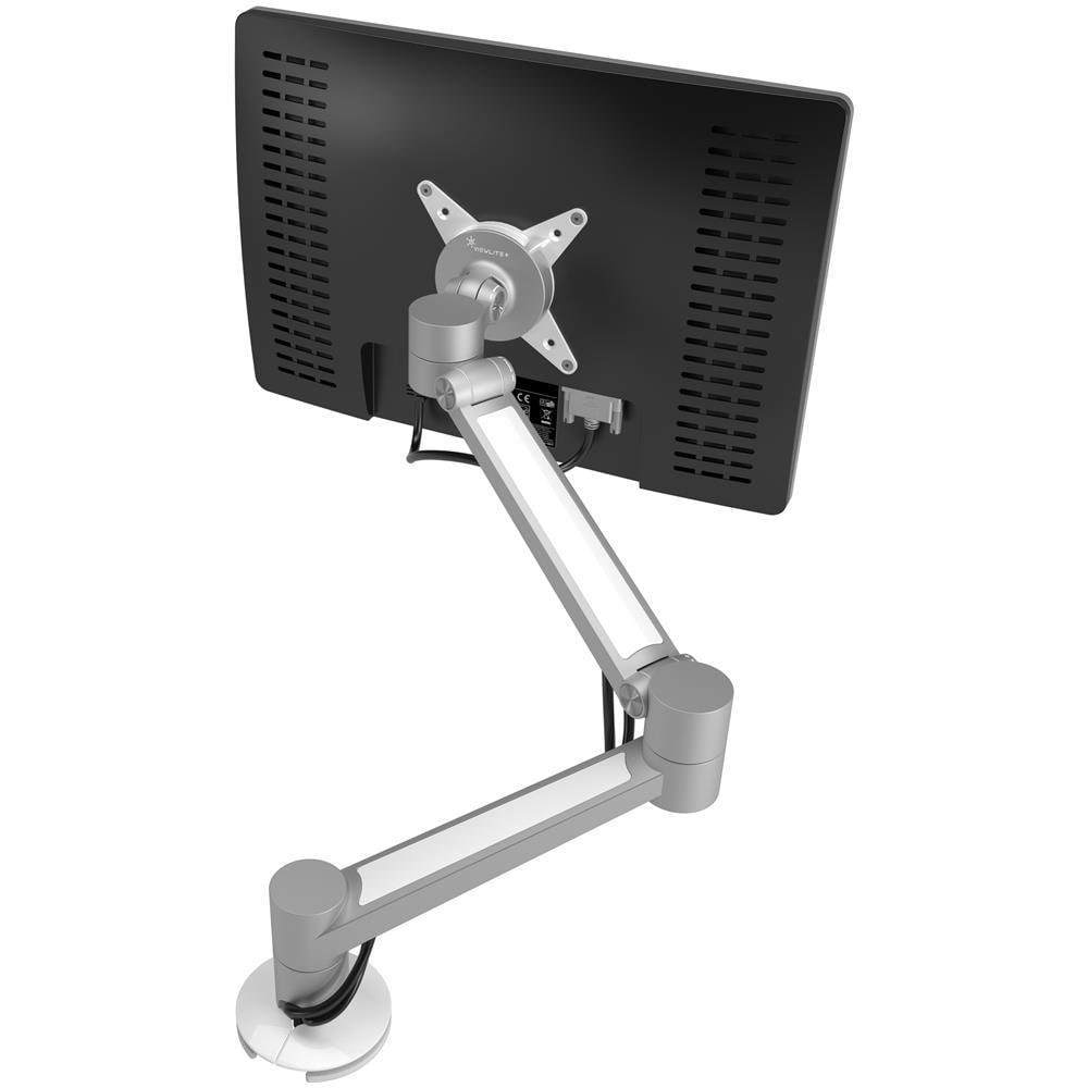 Viewlite Plus Braccio Porta Monitor - Scrivania 622 Colore Argento / Bianco - Foto 1