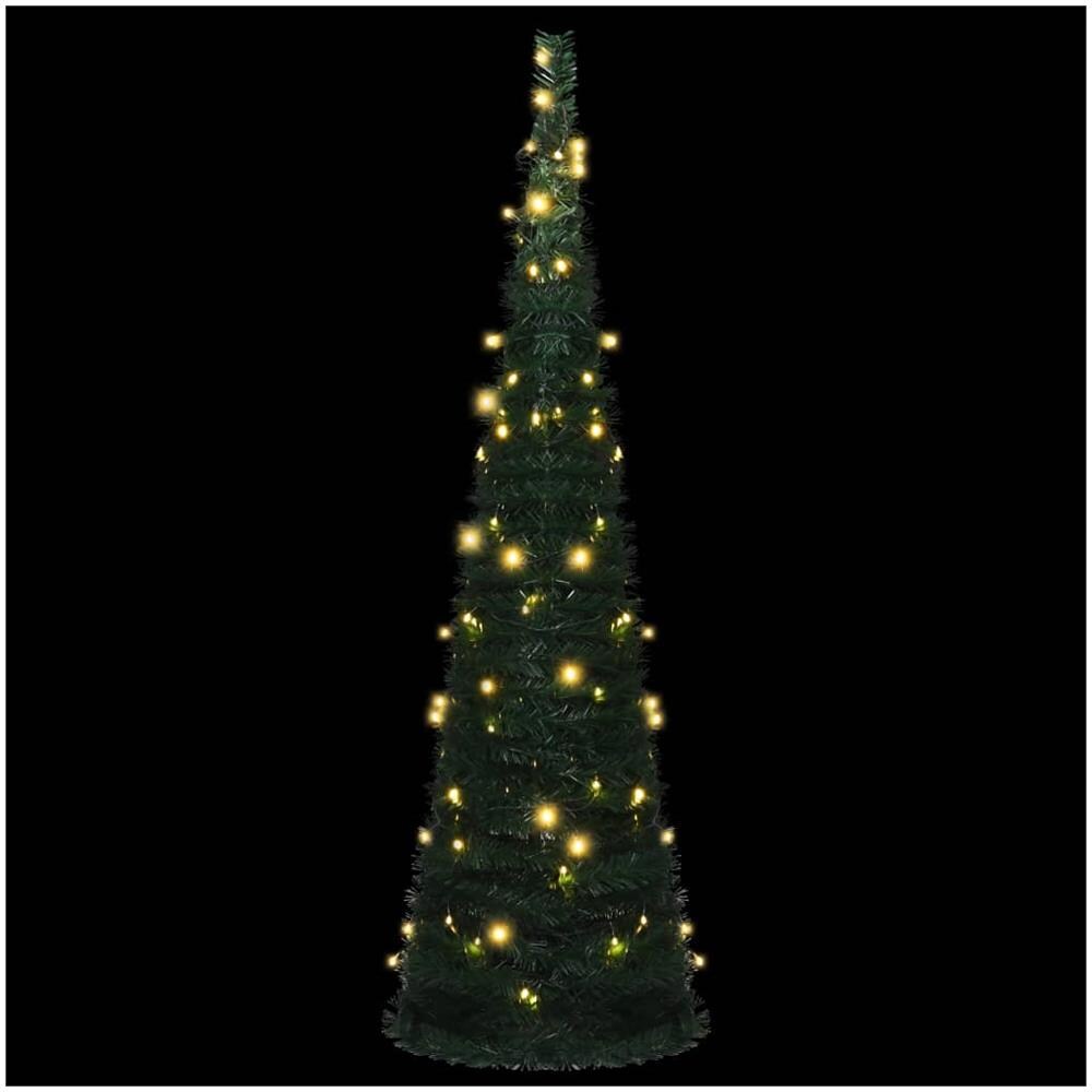 Albero di Natale Artificiale Apribile Preilluminato Verde 150cm - Foto 2