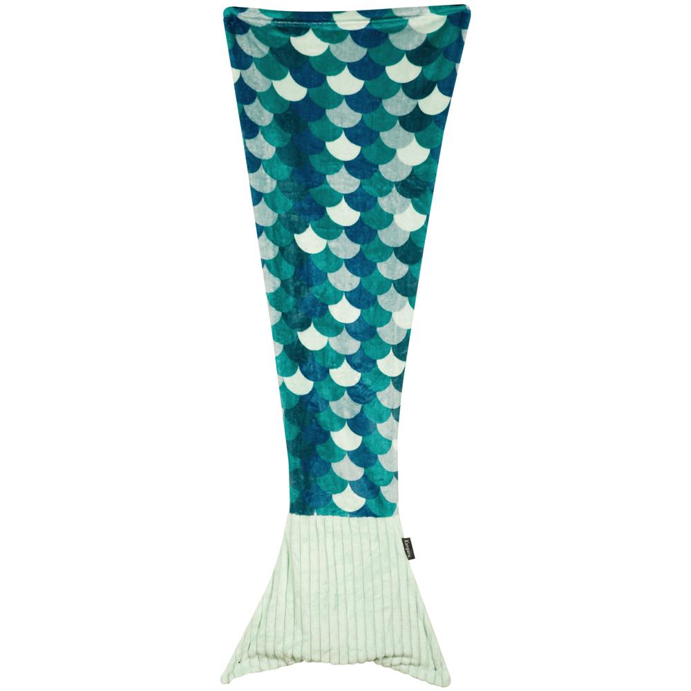 Plaid 135x75 Cm Sirena Azzurro Azzurro - Foto 1