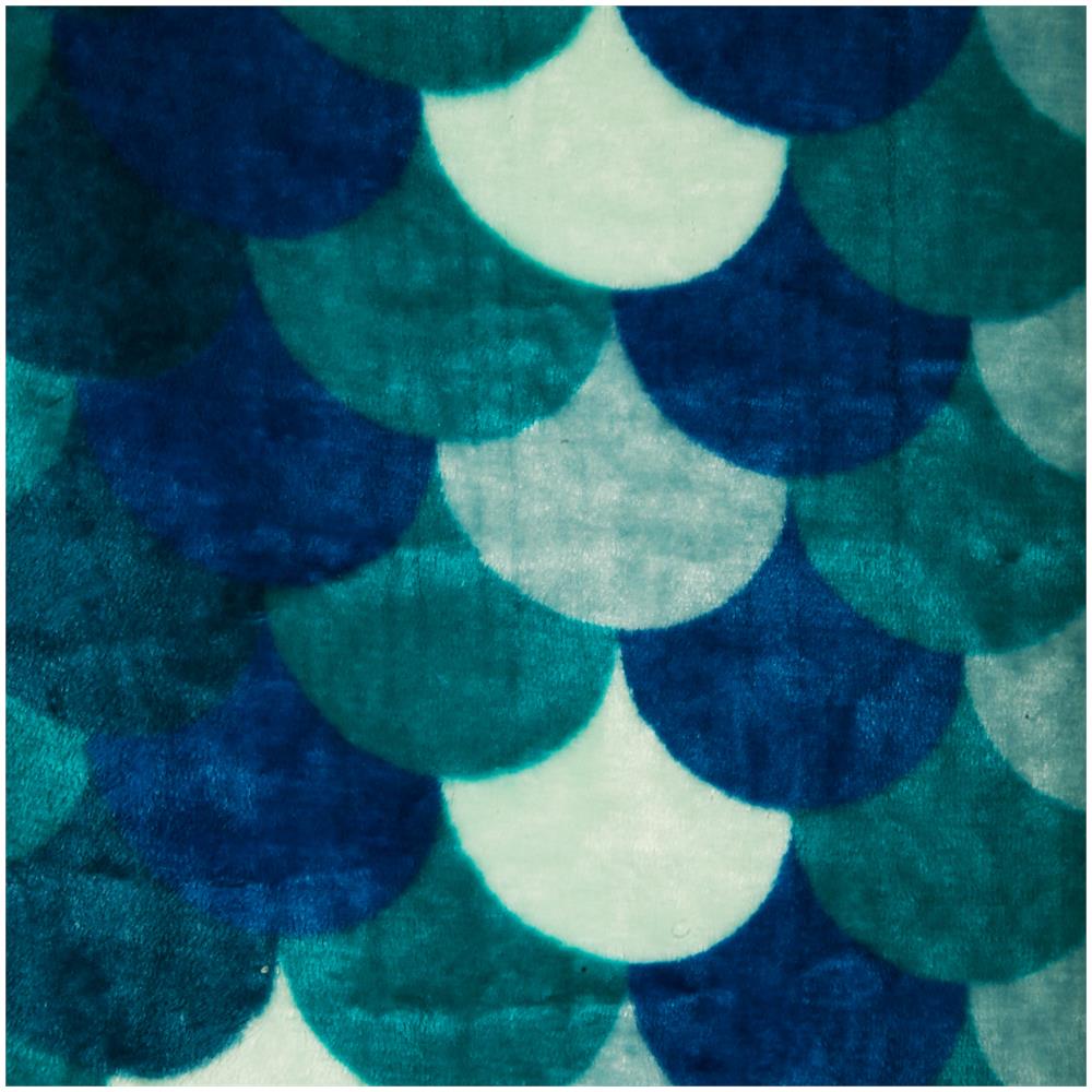Plaid 135x75 Cm Sirena Azzurro Azzurro - Foto 2