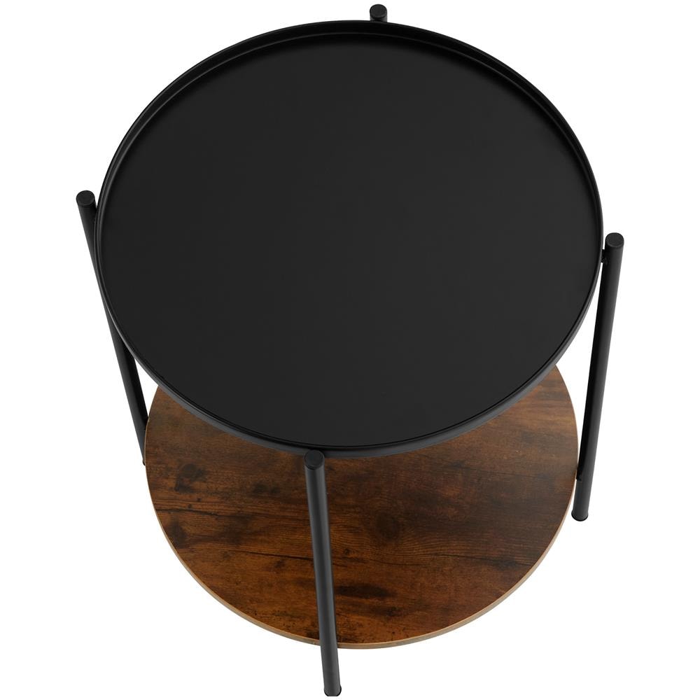 Tavolino Sunderland 45,5 X 54,5 Cm - Industriale Scuro - Foto 6