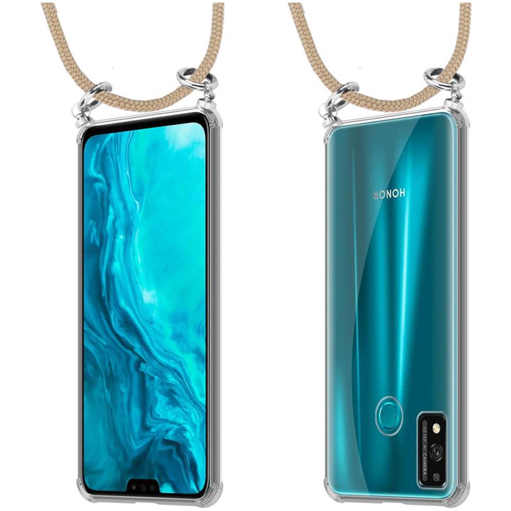 Catena Di Telefoni Cellulari Compatibile Con Honor 9x Lite In Marrone Brillante - Coperchio Protettivo In Silicone Con Anelli D'argento, Cinturino In Corda E Custodia Staccabile - Foto 8