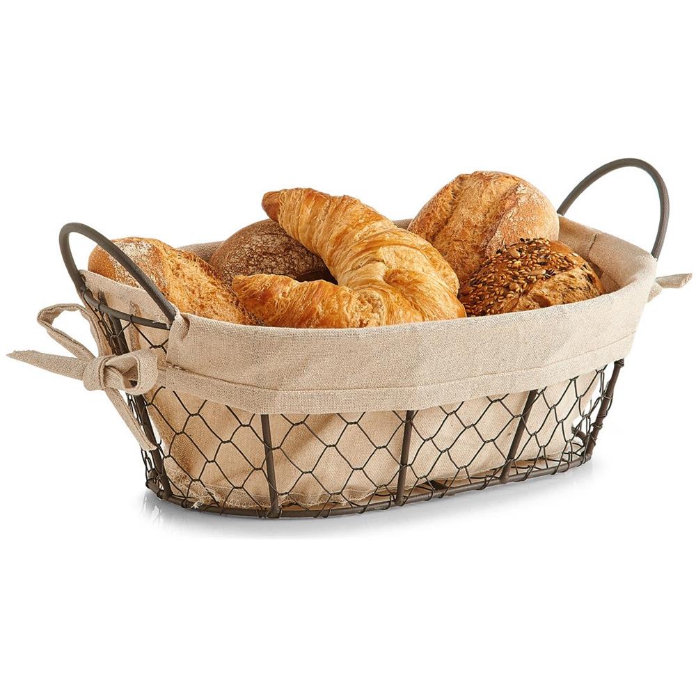 Cestino Pane, Pane, Frutta Country Style, 30x21x11 Cm, - Foto 1