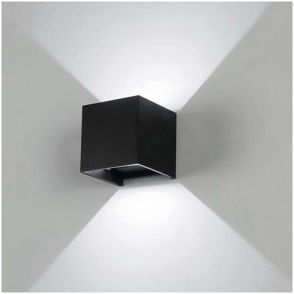 Applique Led Luce Bianca Faretto Da Parete Per Esterno Interno 12 W 6500k Ip65 Es46nf - Foto 1