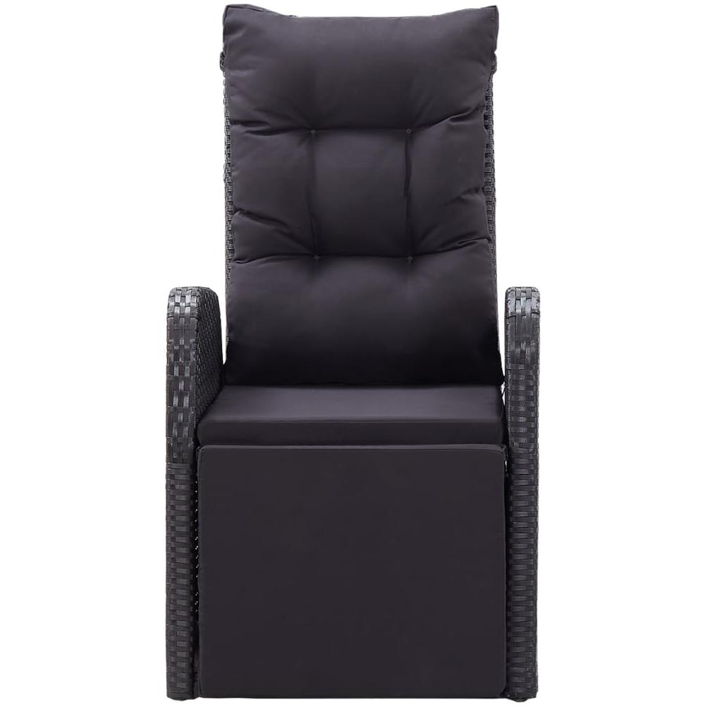 Set Mobili Da Pranzo Per Giardino 9 Pz Con Cuscini Nero - Foto 7