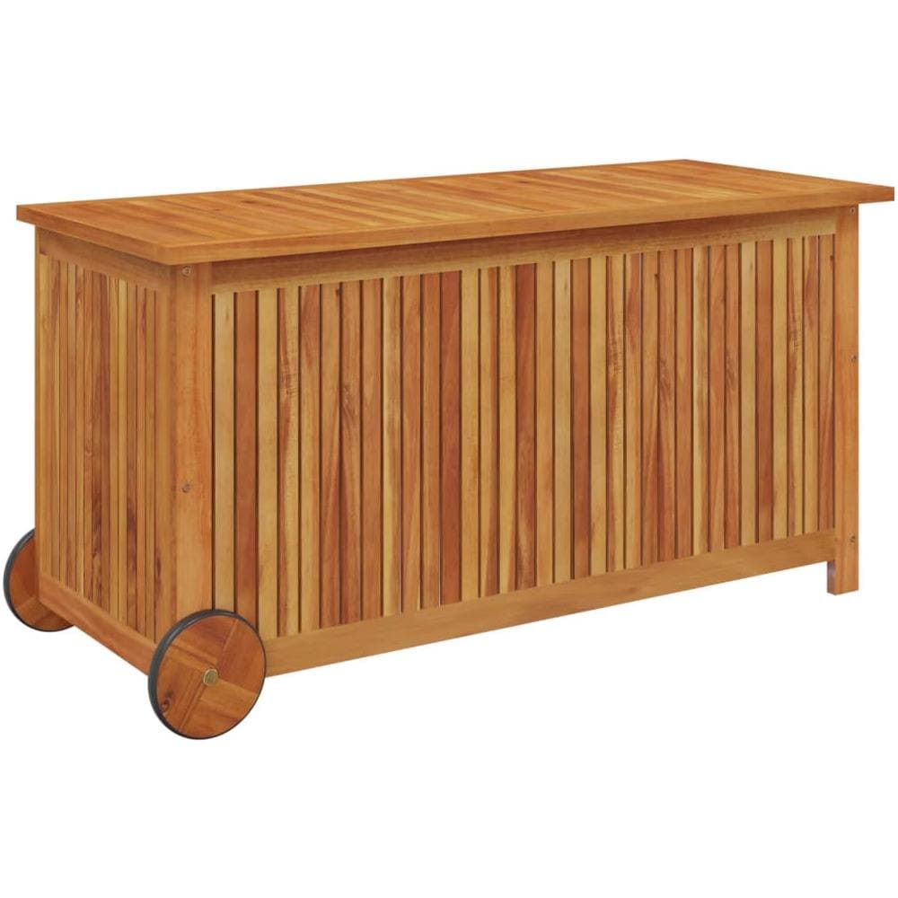 Contenitore Giardino Con Ruote 113x50x58 Legno Massello Acacia - Foto 2