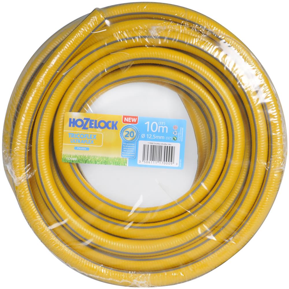117000 Tubo Irrigazione da Giardino 10 m PVC Grigio, Giallo - Foto 1