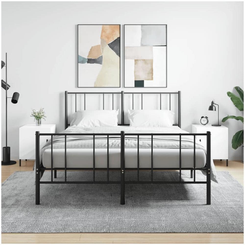 Comodini 2 Pz Bianco Lucido 40x40x50 Cm In Legno Multistrato - Foto 1