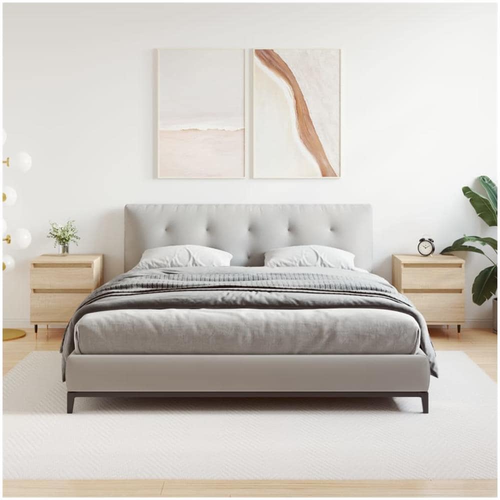 Comodini 2pz Rovere Sonoma 40x35x50 Cm In Legno Multistrato - Foto 1