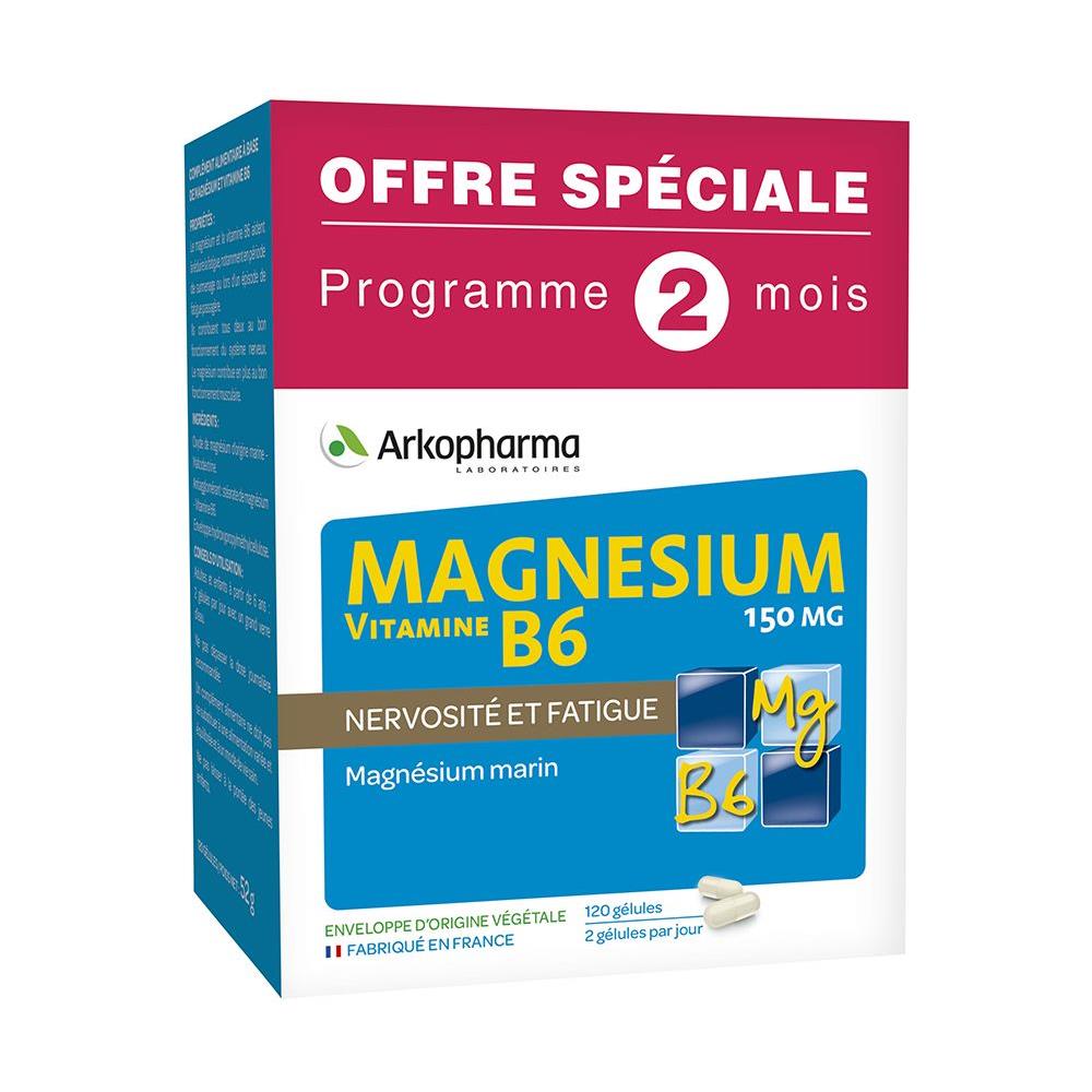 Stanchezza Magnesio, Vitamina B6 120 Capsule Arkovital - Foto 1