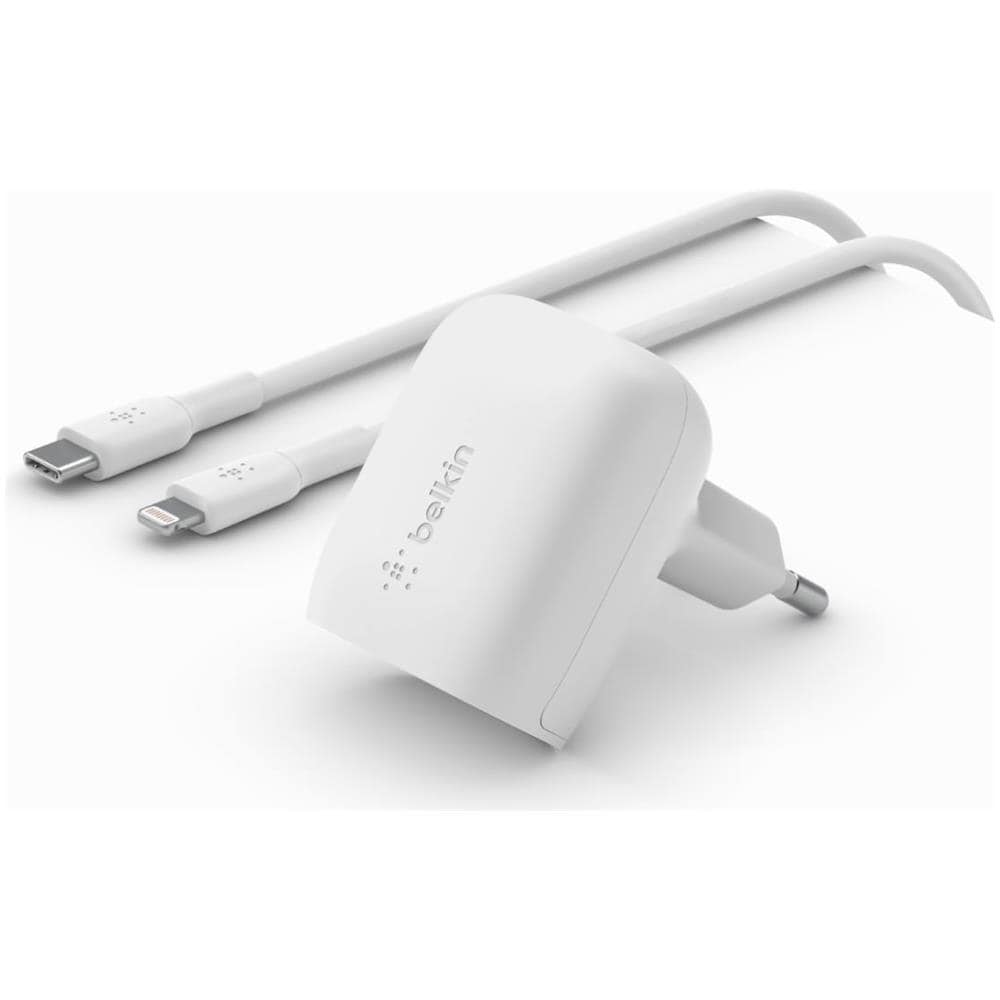 Caricabatterie con PPS Porta USB-C pd 20W 1m PVC C-LTG- Bianco - Foto 1