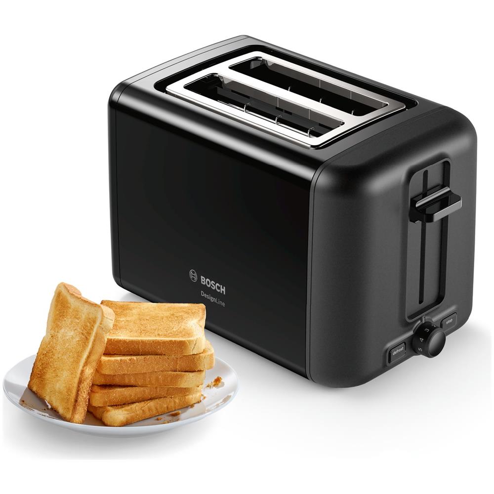 Tostapane TAT3P423 a 2 Fette con Potenza 970W Colore Nero - Foto 2