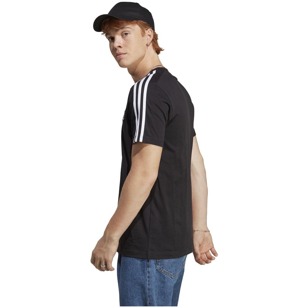 T-shirt Uomo Essentials Single Jersey 3-Stripes - Foto 5