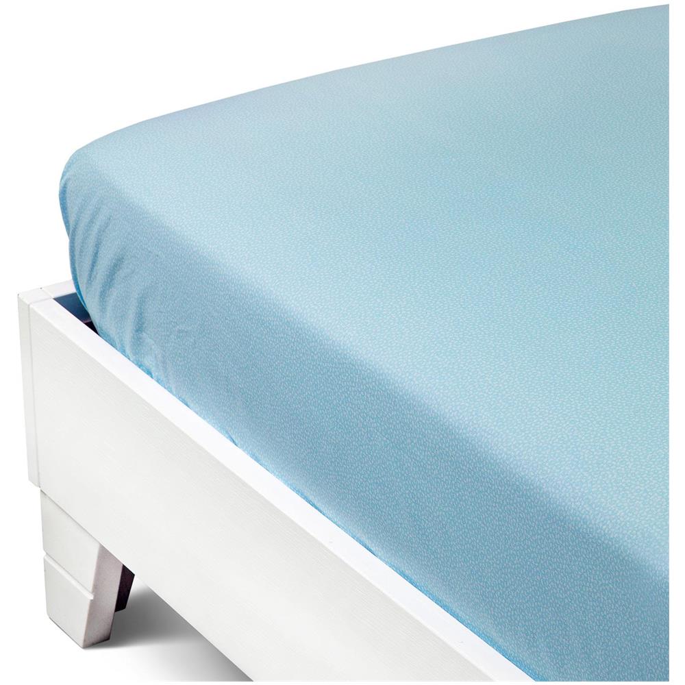 Lenzuolo Inferiore Home Joy In Cotone Colore Turchese Misura Matrimoniale - Foto 1