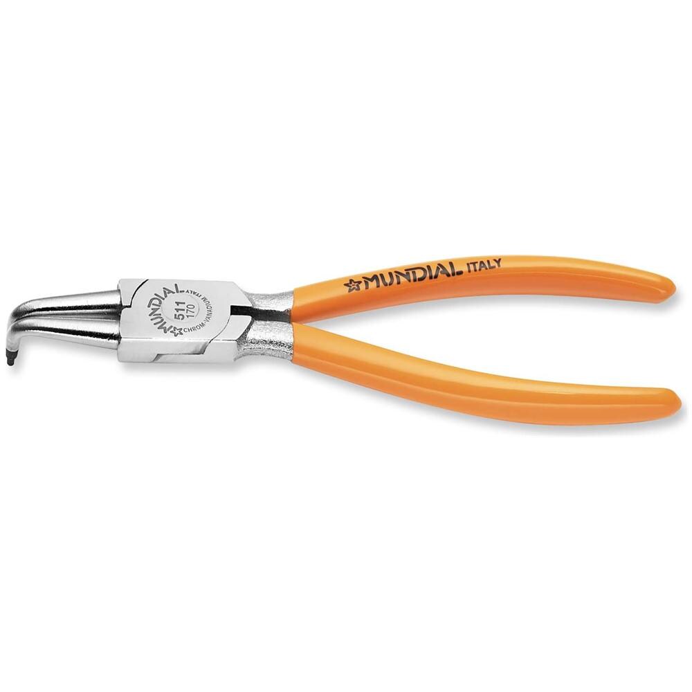 Pinza Seeger per anelli elastici interni da 19-60 punta curva - mm. 170 - Foto 1