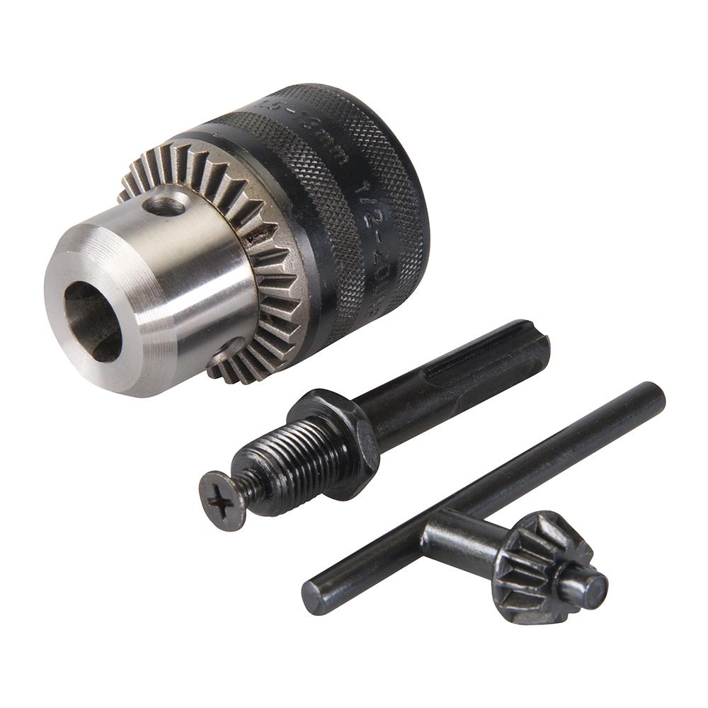 Kit Mandrino Per Trapano Avvitatore Con Adattatore Sds Plus - 13mm - Foto 2