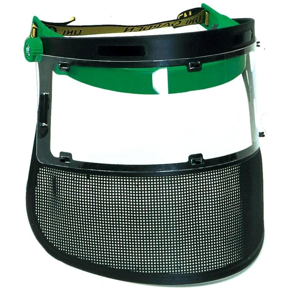 Visiera Combinata Rete + Policarbonato Protezione Volto Decespugliatore Giardino - Foto 1