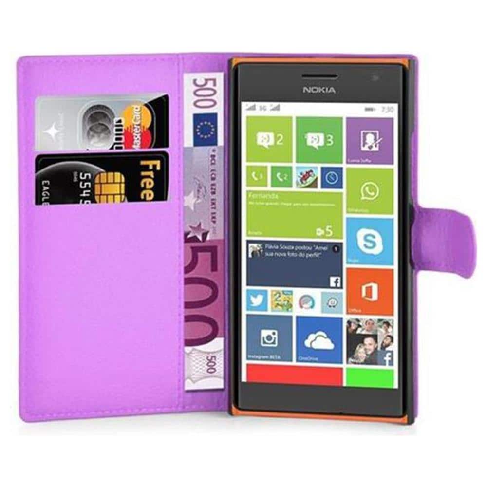 Custodia Compatibile Con Nokia Lumia 730 In Violetta Ametista - Coperchio Protettiva Con Chiusura Magnetica, Funzione Stand E Tasca Per Le Carte - Foto 8