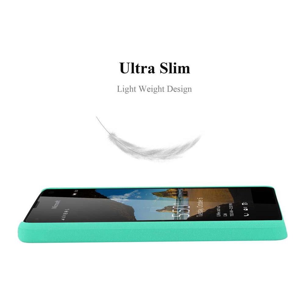 Custodia Compatibile Con Nokia Lumia 550 In Frosty Verde - Hard Case Coperchio Protettivo In Frosted Look Contro I Graffi E Gli Urti - Foto 2