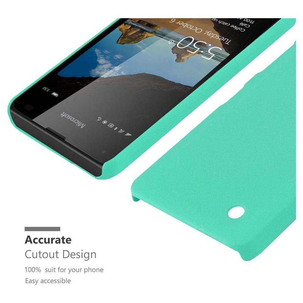 Custodia Compatibile Con Nokia Lumia 550 In Frosty Verde - Hard Case Coperchio Protettivo In Frosted Look Contro I Graffi E Gli Urti - Foto 5