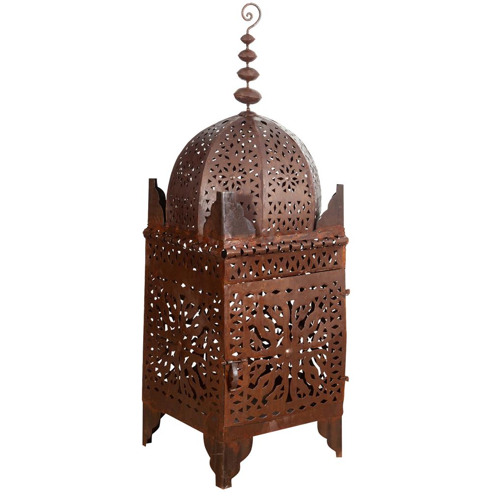 Lanterna In Ferro Battuto Traforato - Foto 1