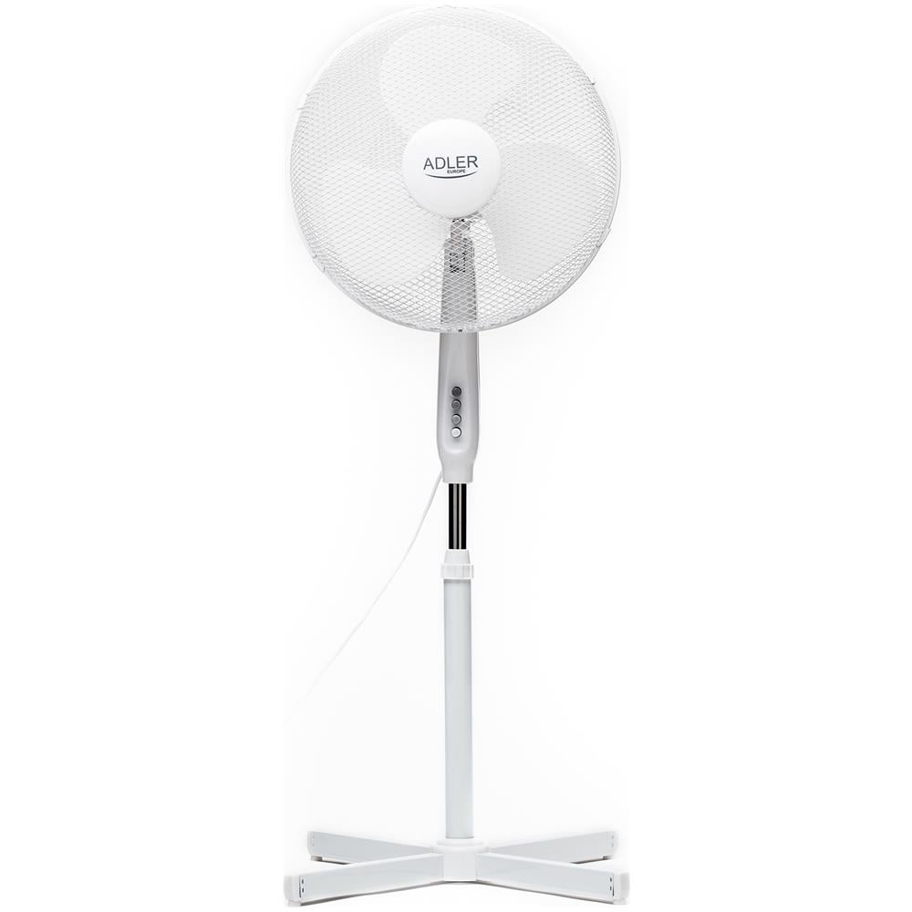 Ad 7305 Ventilatore A Piantana Oscillante Reclinabile 40cm Altezza Regolabile 3 Velocità 90w - Foto 1