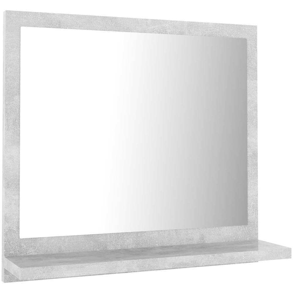 Specchio Da Bagno Grigio Cemento 40x10,5x37 Cm In Truciolato - Foto 2