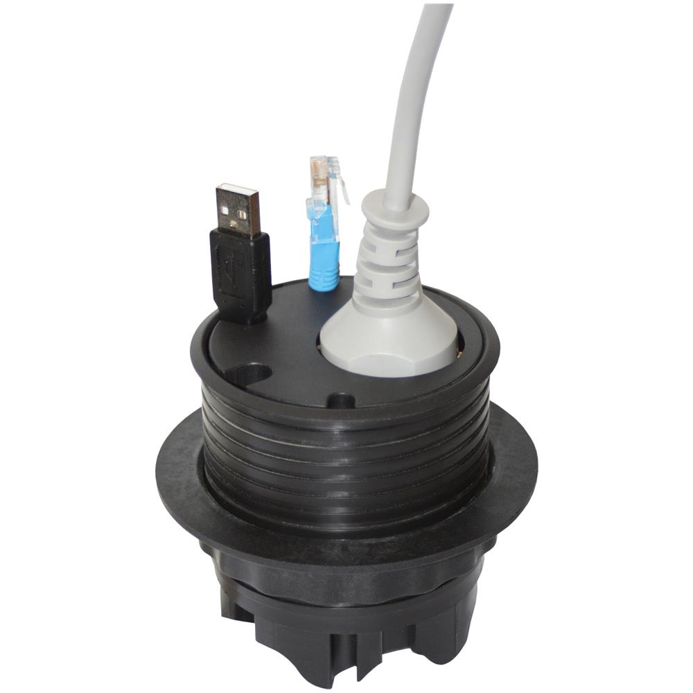 Powerdot Satellite Pd11 - Satellite, 1x Cee 7/4, Regolabile In Altezza, Nero - Foto 4