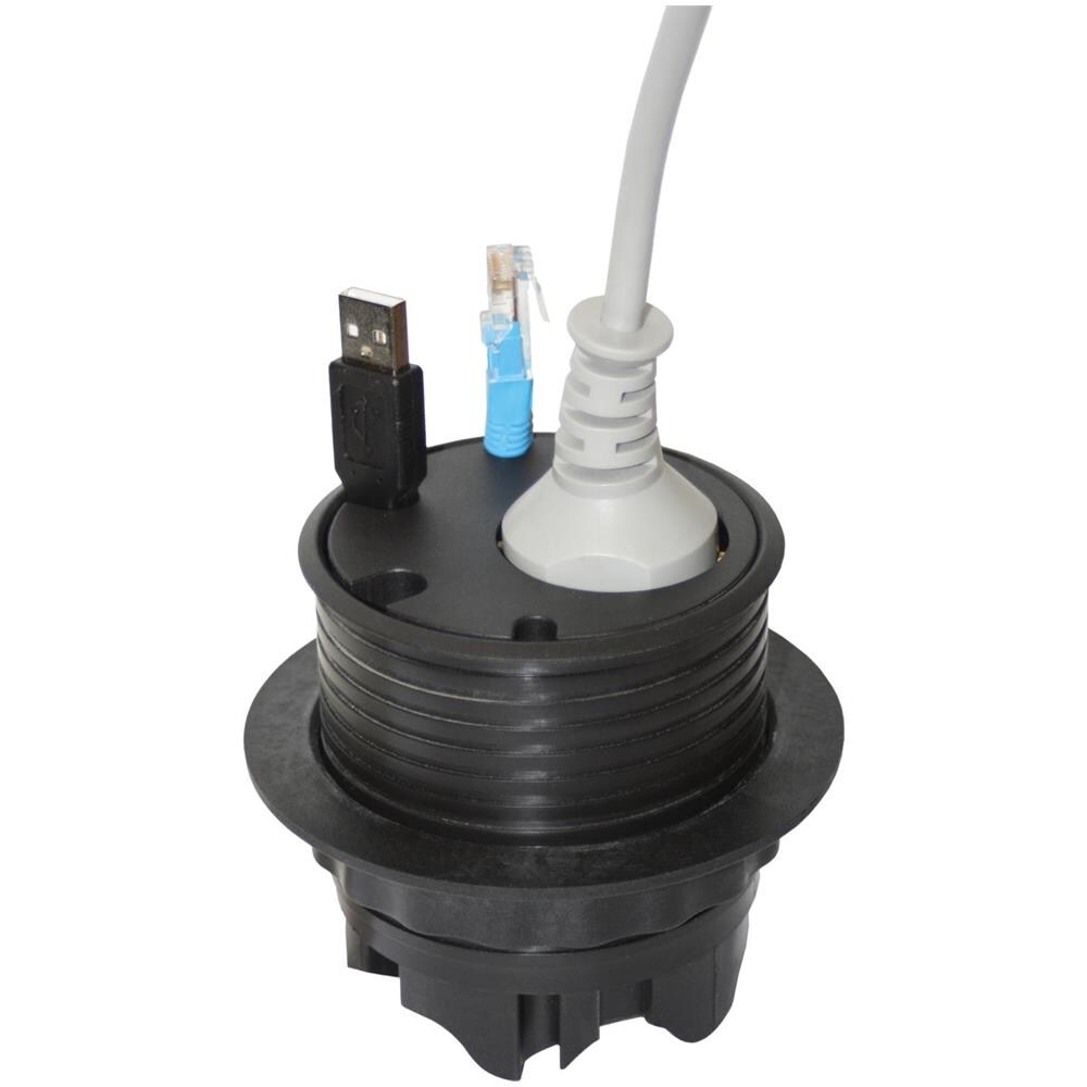 Powerdot Satellite Pd11 - Satellite, 1x Cee 7/4, Regolabile In Altezza, Nero - Foto 2