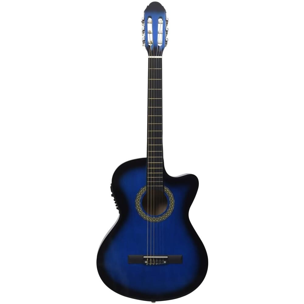 Chitarra Classica Western con Equalizzatore e 6 Corde Blu - Foto 3