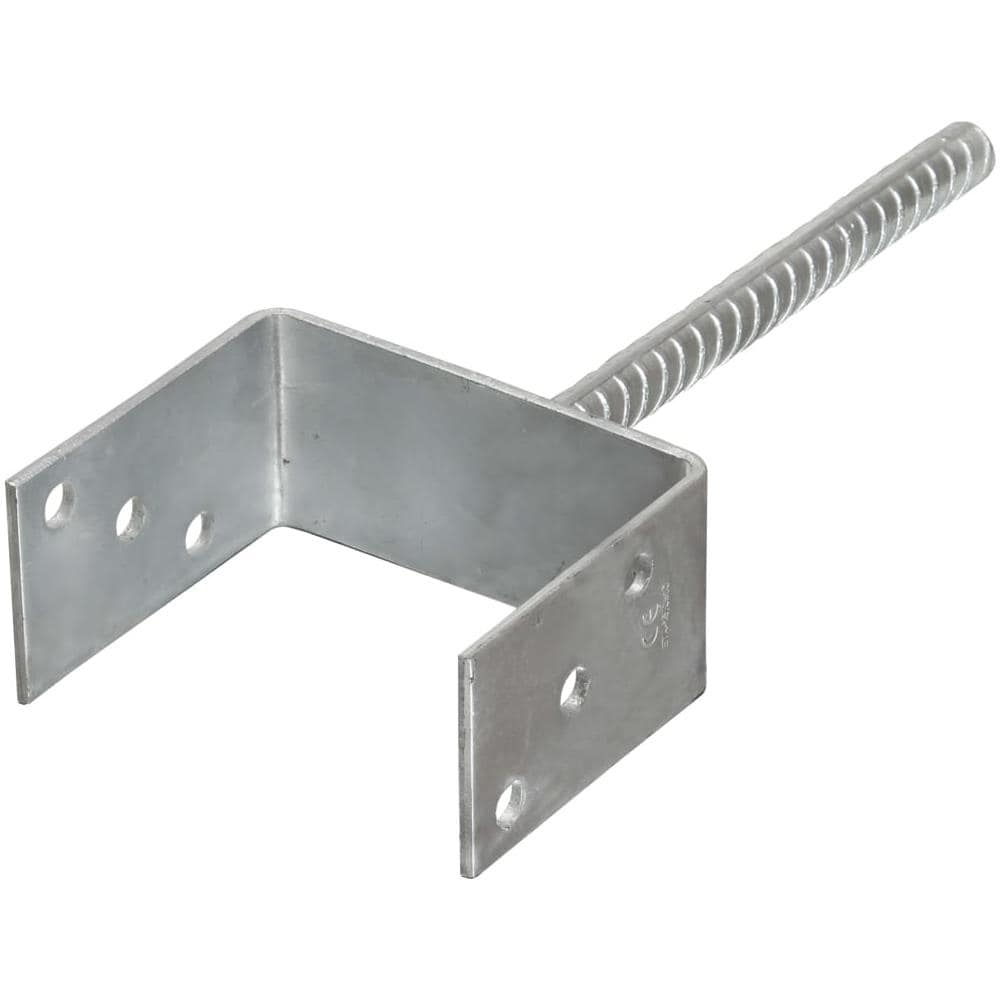 Picchetti Per Recinzione 6 Pz Argento 12x6x30cm Acciaio Zincato - Foto 2