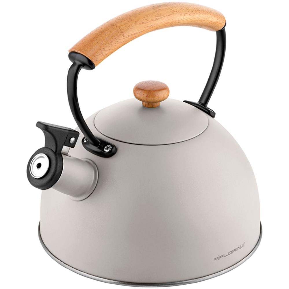 Bollitore a Induzione Wooden Capacità 2.3 Litri Colore Grigio - Foto 1