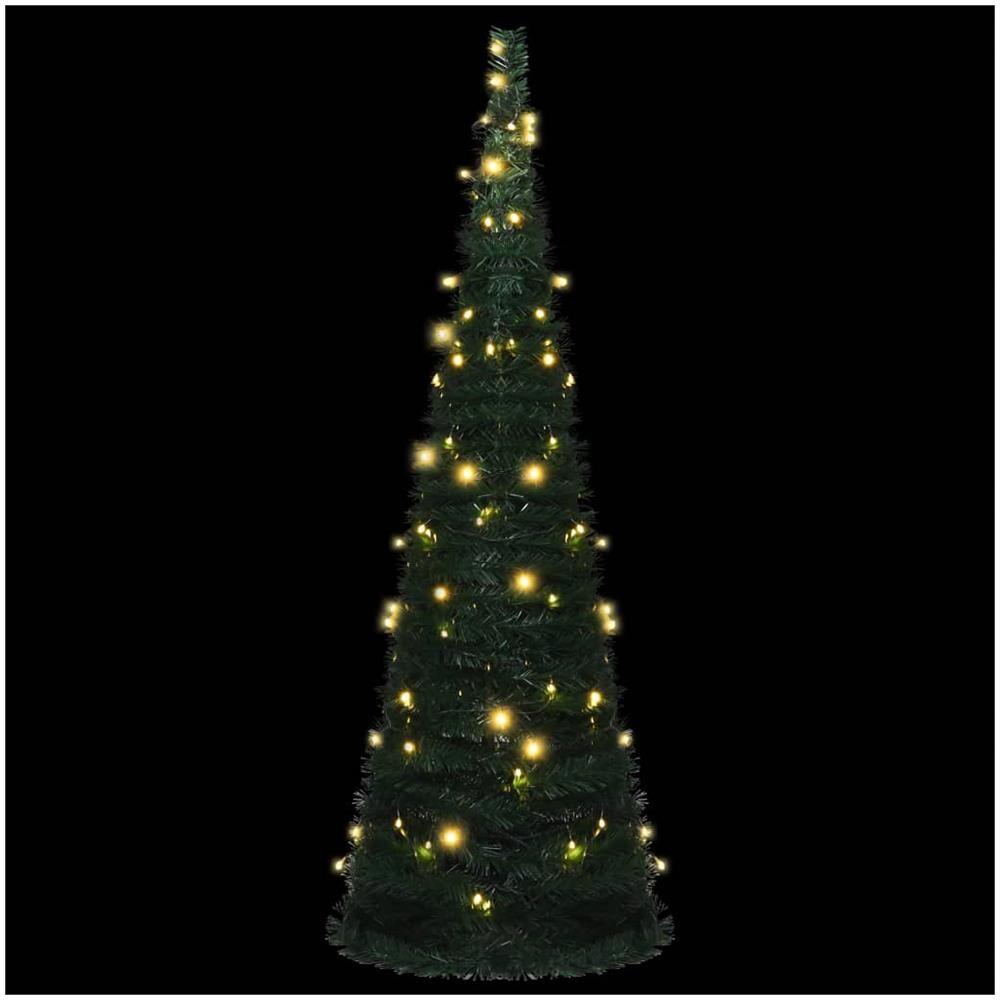 Albero di Natale Artificiale Apribile Preilluminato Verde 180cm - Foto 2