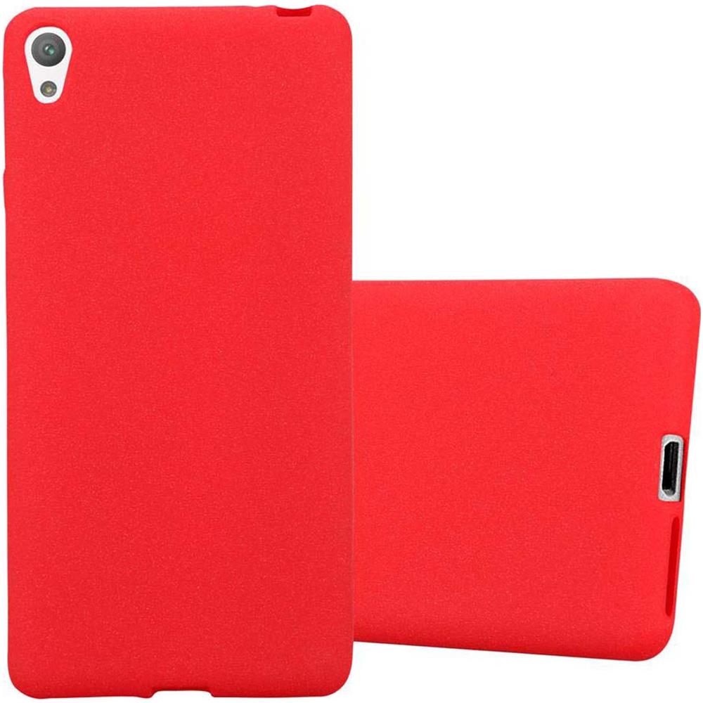 Custodia Compatibile Con Sony Xperia E5 In Frost Rosso - Coperchio Protettivo In Silicone Tpu Flessibile - Foto 1