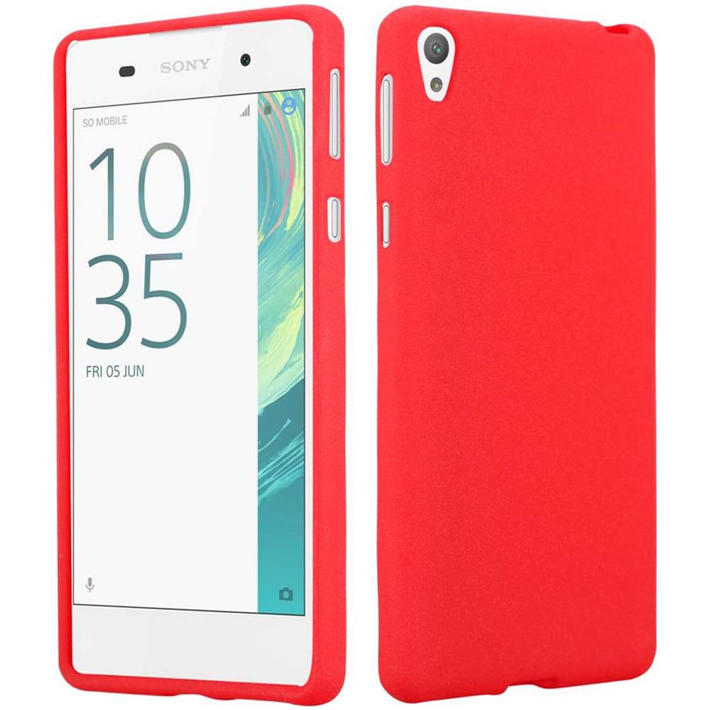 Custodia Compatibile Con Sony Xperia E5 In Frost Rosso - Coperchio Protettivo In Silicone Tpu Flessibile - Foto 8