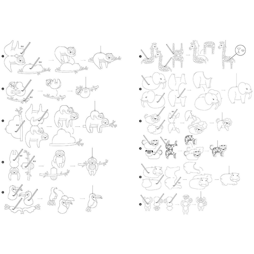 3 Mobili Per Bambini Fai Da Te - Colibrì, Pigri, Animali Savana - Foto 1