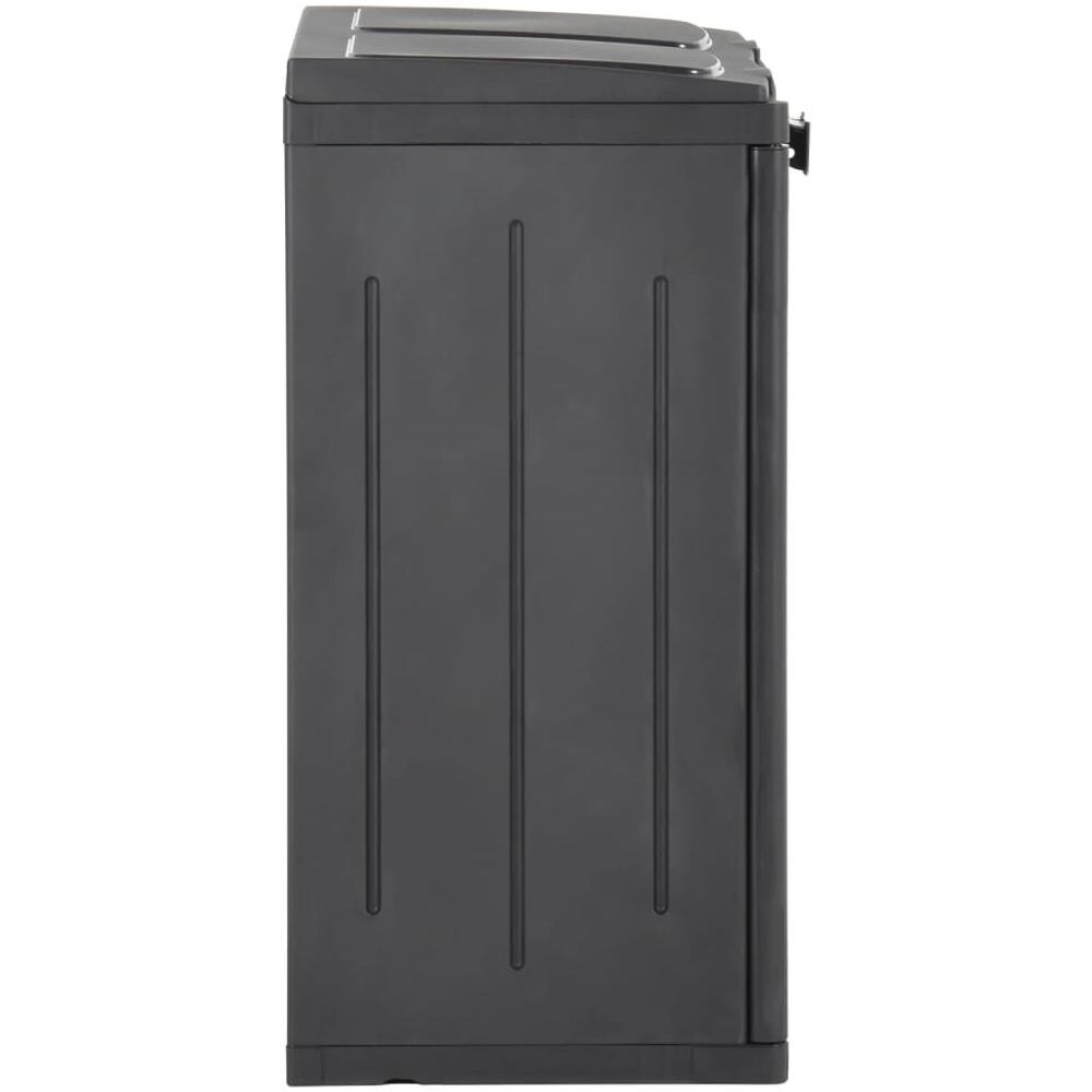 Pattumiera Con 2 Ante Nera 65x45x88 Cm In Pp - Foto 3