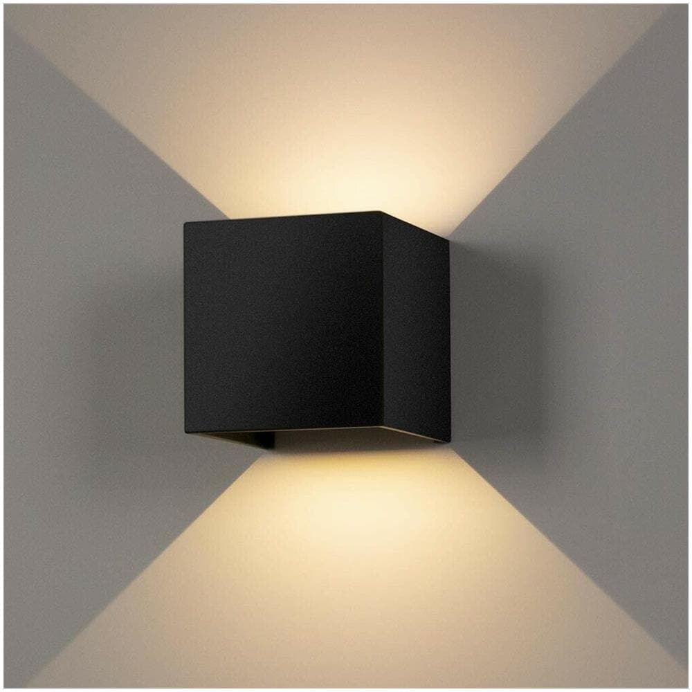 Applique Led Luce Calda Faretto Da Parete Per Esterno Interno 12 W 3000k Ip65 Es46nc - Foto 1