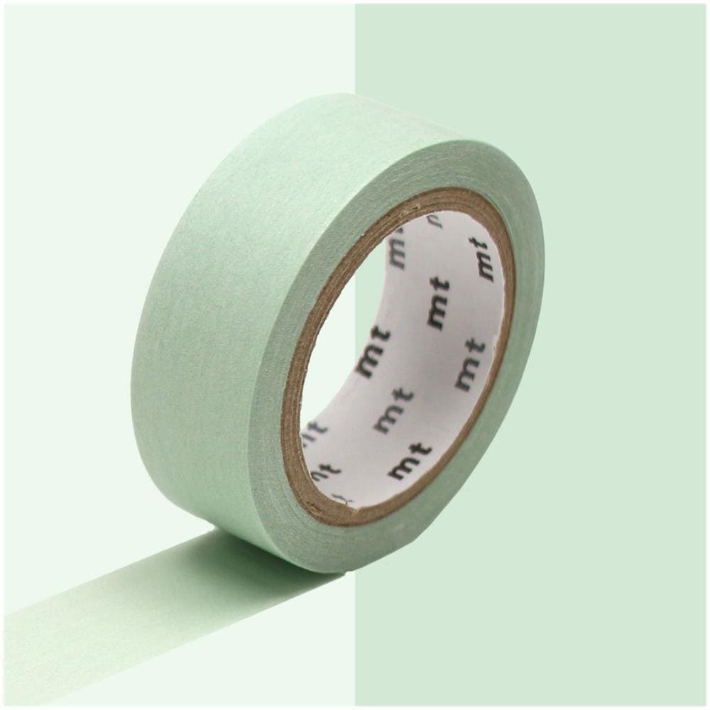 Nastro Adesivo Decorativo Monocolore Pastello - Verde - 1,5 Cm X 7 M - Foto 1