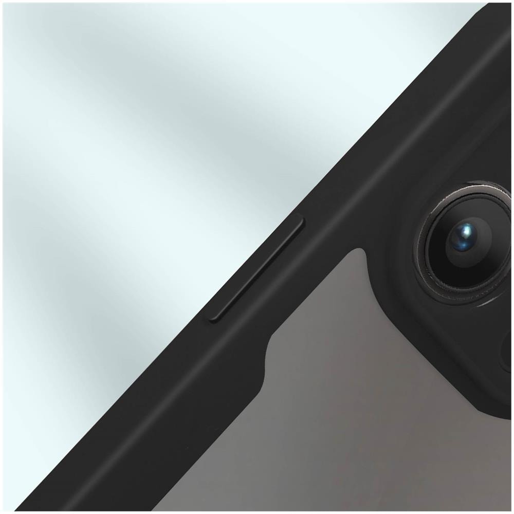 Cover Iphone 14 Pro Max Retro Plexiglass Fronte Polimero Bordo Nero - Foto 2