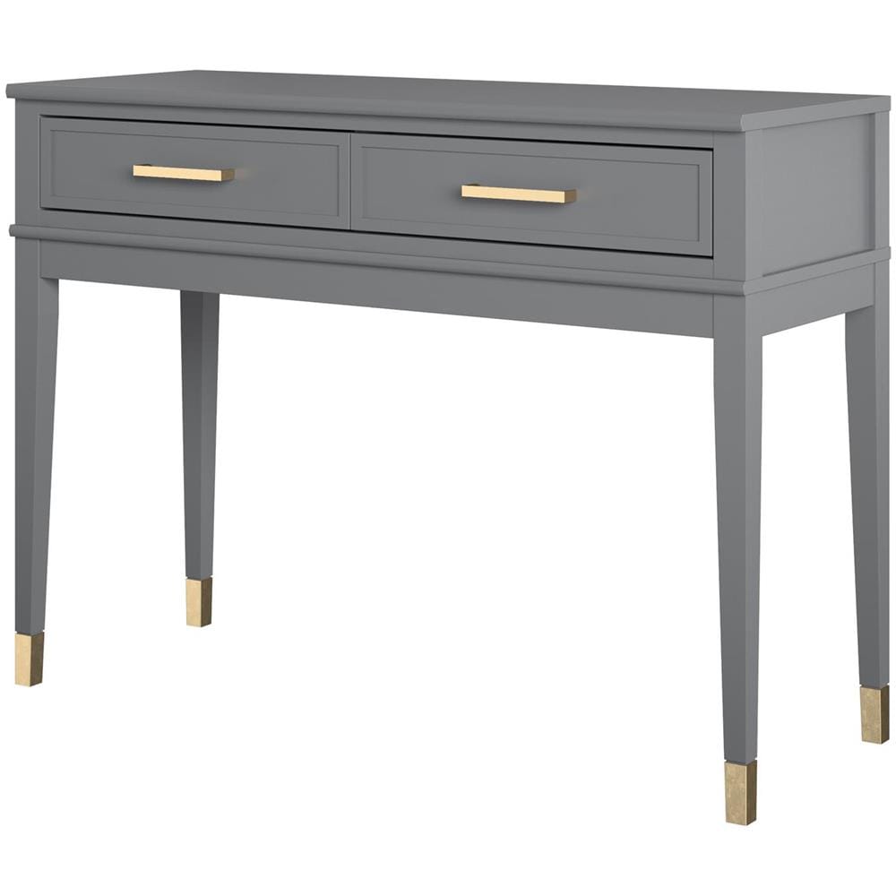 Westerleigh Consolle Con 2 Cassetti In Mdf Grigio - Foto 1