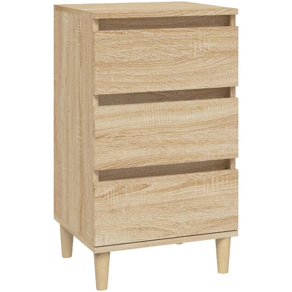Comodino Rovere Sonoma 40x35x70 Cm In Legno Multistrato - Foto 2