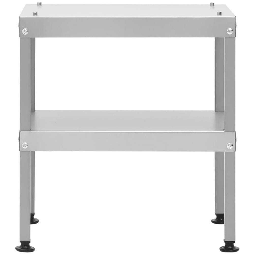 Tavolo Per Forno Affumicatore 40x28x44,5 Cm In Acciaio Zincato - Foto 2