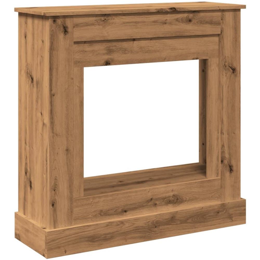 Cornice per Camino Rovere Artigianale 90x30x90 cm Truciolato - Foto 1