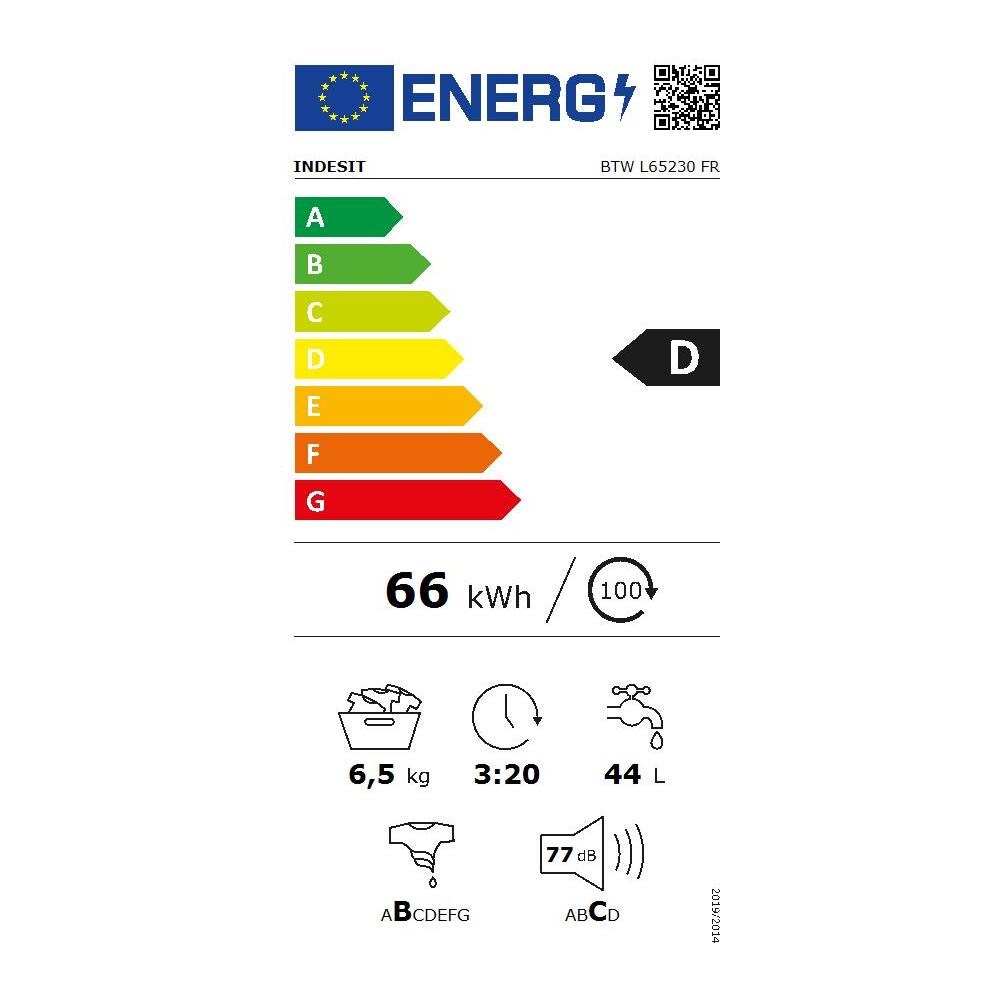 Lavatrice Carica dall'alto BTWL65230FR BTW L65230 FR 6.5 Kg Classe D Centrifuga 1200 giri - Foto 2
